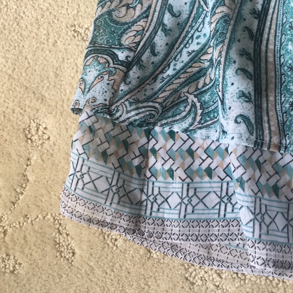 WHBM layered skirt green-multi size 4 - Picture 3 of 5